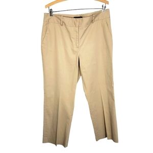 Talbots 12P petite tan khaki pants, classic preppy style